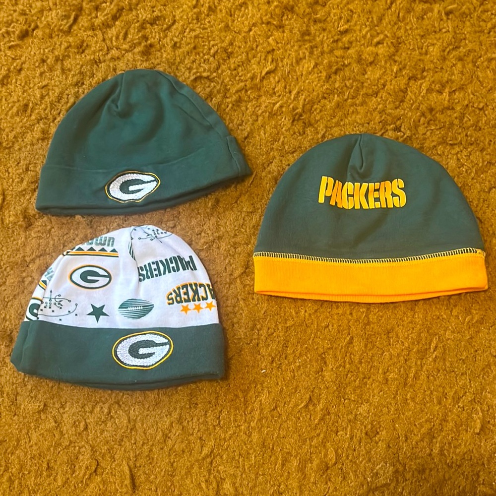 Green Bay Packers baby beanies